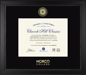 Norco College diploma frame - Gold Embossed Diploma Frame in Arena