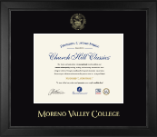 Moreno Valley College diploma frame - Gold Embossed Diploma Frame in Arena