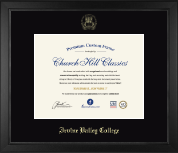 Irvine Valley College diploma frame - Gold Embossed Diploma Frame in Arena