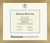 Simmons University diploma frame - Icon Diploma Frame in Chardonnay