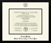 State University of New York  New Paltz diploma frame - Icon Diploma Frame in Gotham