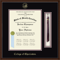 College of Charleston diploma frame - Tassel & Cord Diploma Frame in Delta
