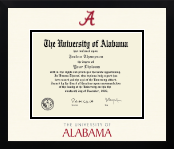 The University of Alabama Tuscaloosa diploma frame - Icon Diploma Frame in Gotham