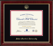 Saint Martin's University diploma frame - Gold Embossed Diploma Frame in Murano