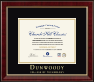 Dunwoody College of Technology diploma frame - Gold Embossed Diploma Frame in Murano