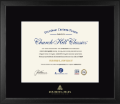 Louisiana Delta Community College diploma frame - Gold Embossed Diploma Frame in Arena