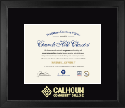 Calhoun Community College diploma frame - Gold Embossed Diploma Frame in Arena