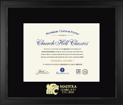 Madera Community College diploma frame - Gold Embossed Diploma Frame in Arena