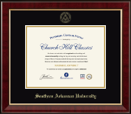 Southern Arkansas University diploma frame - Gold Embossed Diploma Frame in Murano