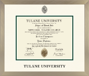Tulane University diploma frame - Icon Diploma Frame in Light Champagne