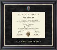 Tulane University diploma frame - Regal Diploma Frame in Noir