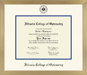 Illinois College of Optometry diploma frame - Icon Diploma Frame in Chardonnay