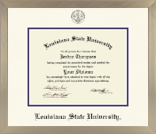 Louisiana State University diploma frame - Icon Diploma Frame in Light Champagne