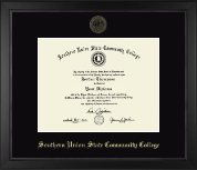 Southern Union State Community College diploma frame - Gold Embossed Diploma Frame in Arena