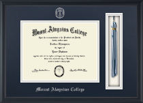 Mount Aloysius College diploma frame - Tassel & Cord Diploma Frame in Obsidian