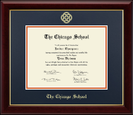 The Chicago School diploma frame - Gold Embossed Diploma Frame in Gallery