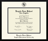 Loyola Law School Los Angeles diploma frame - Icon Diploma Frame in Gotham