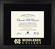 Middlesex College diploma frame - Gold Embossed Diploma Frame in Arena