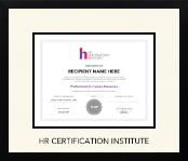 Human Resource Certification Institute certificate frame - Icon Certificate Frame in Gotham