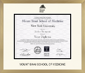 Mount Sinai School of Medicine diploma frame - Icon Diploma Frame in Chardonnay