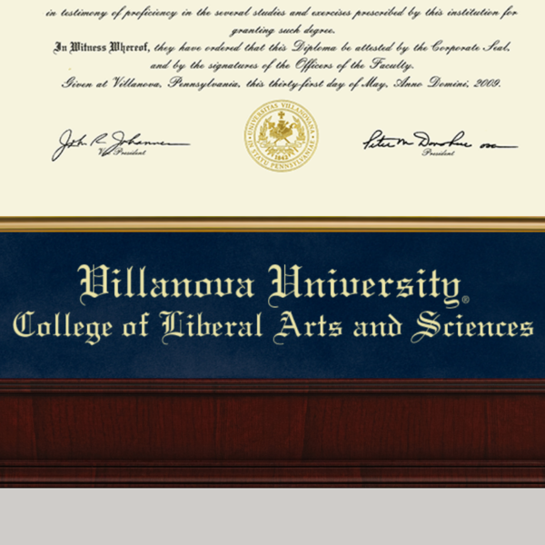 Presidential Masterpiece Diploma Frame in Jefferson Villanova
