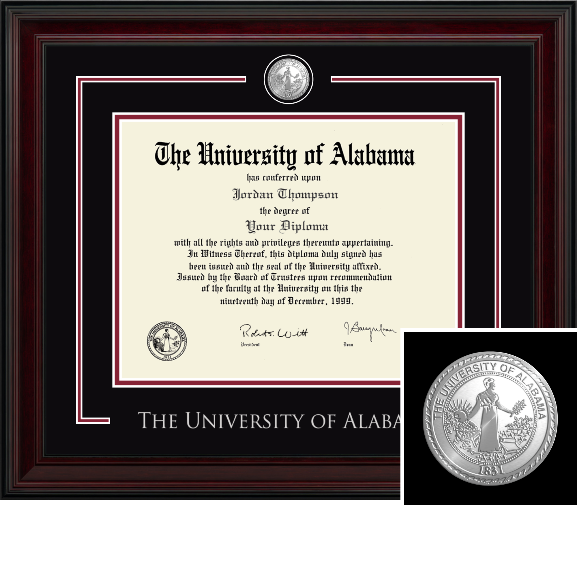 Showcase Edition Diploma Frame in Encore The University of Alabama