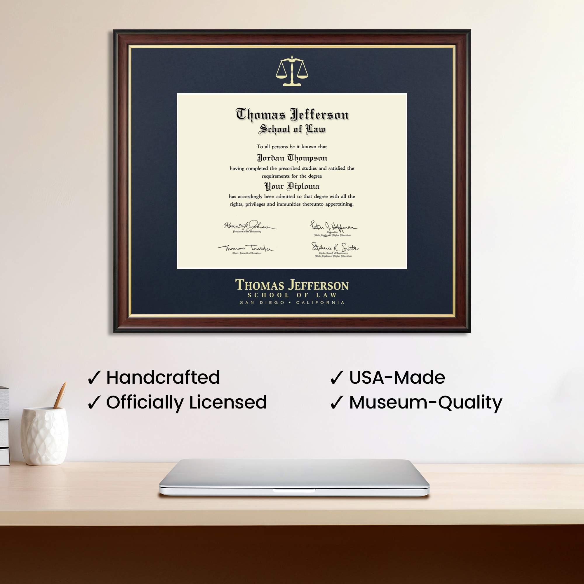 りまさま ＳＥＧ　高2 EFクラス Ⅰ期〜Ⅳ期テキストと板書、高1分のプリント Gold Embossed Diploma Frame in Studio Gold Thomas Jefferson School