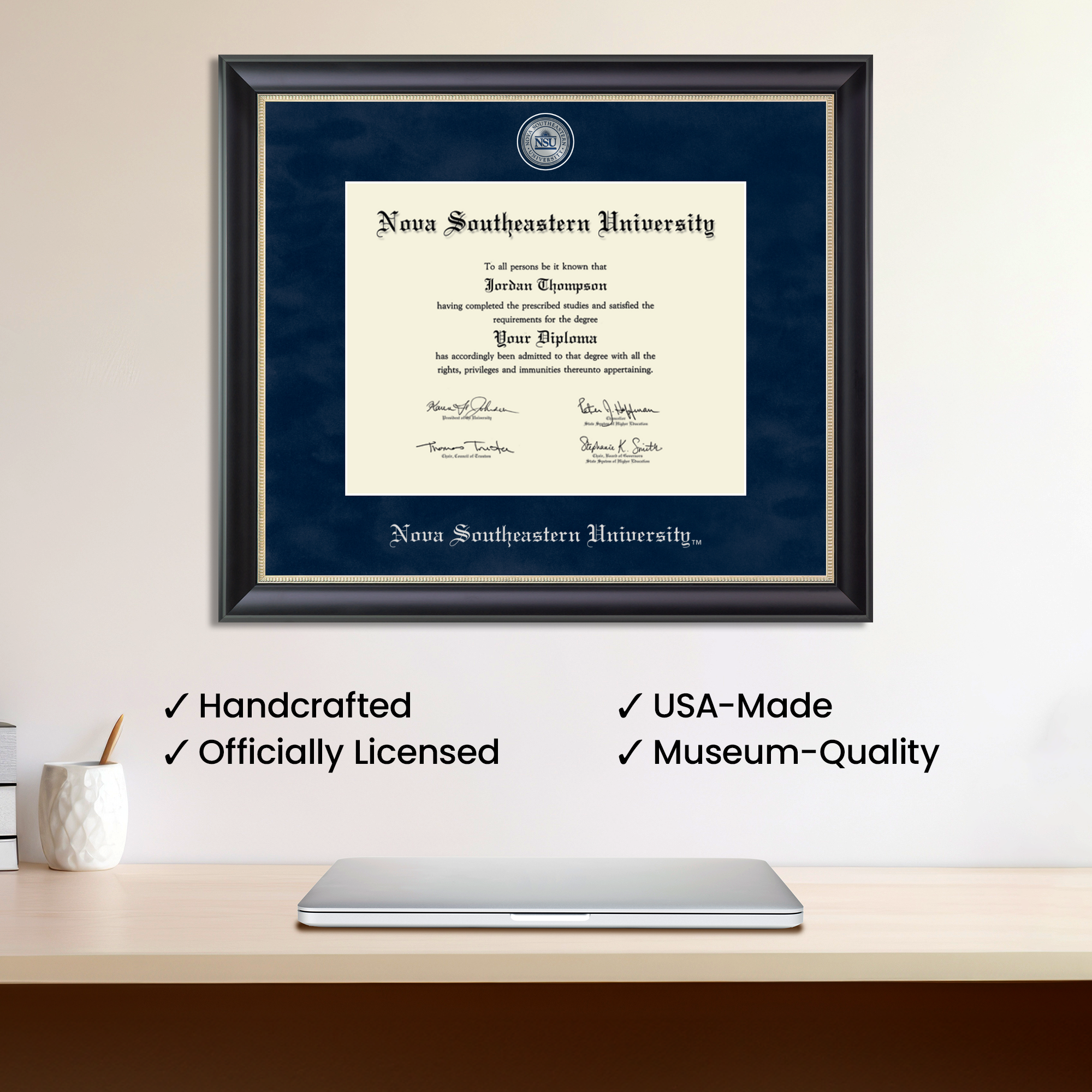 Regal Edition Diploma Frame in Noir Nova Southeastern University