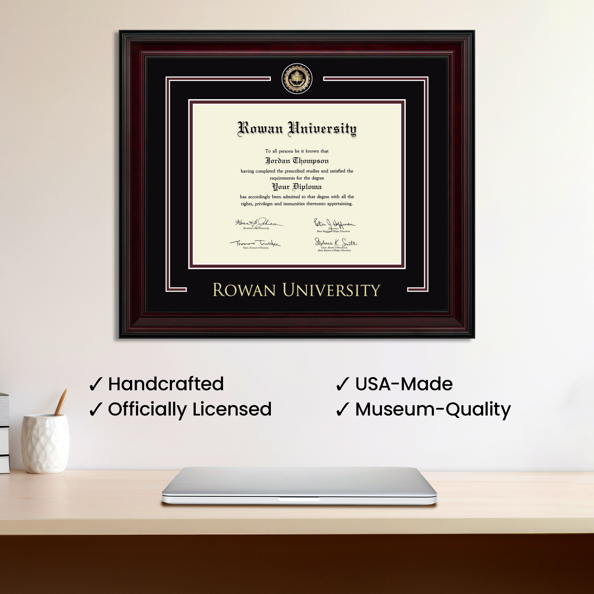 Showcase Edition Diploma Frame in Encore Rowan University - Item