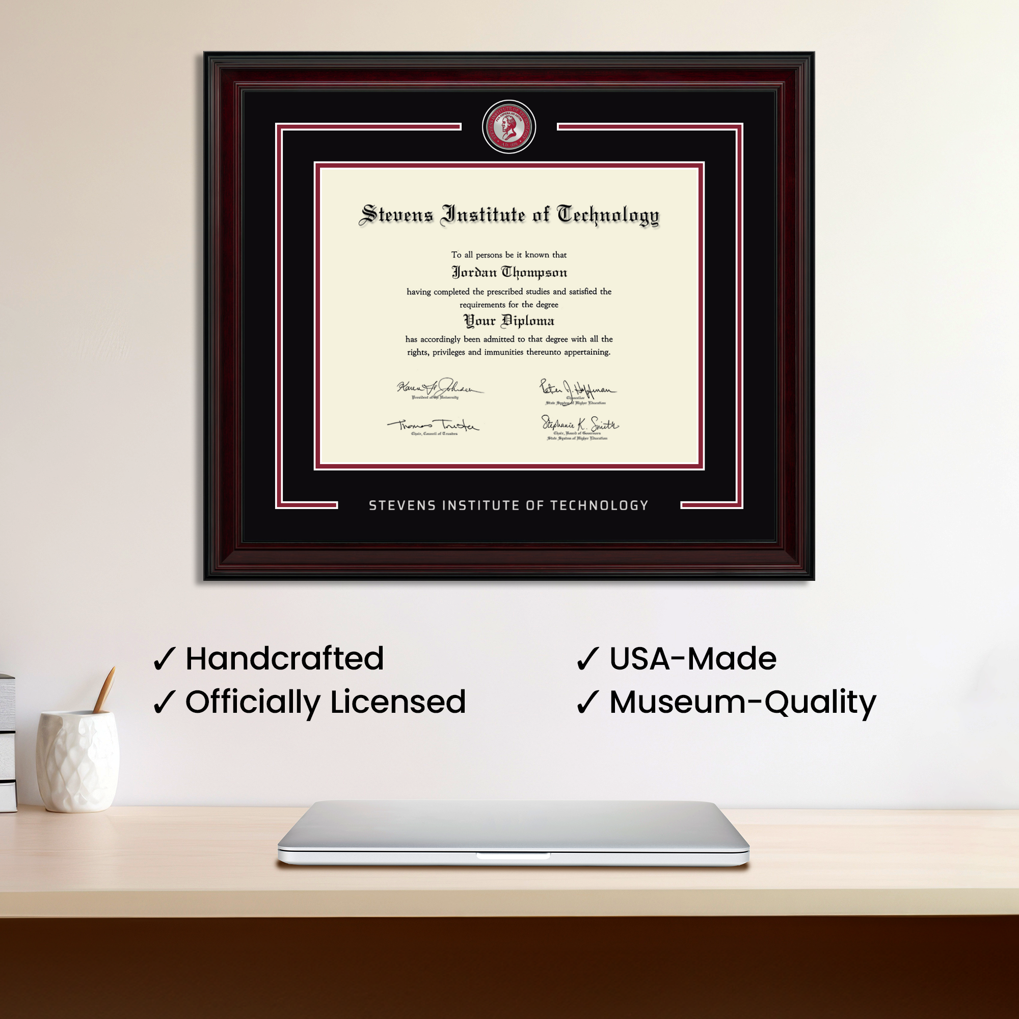 コレクション diploma Showcase Diploma Frame in Encore Stevens Institute of Technology
