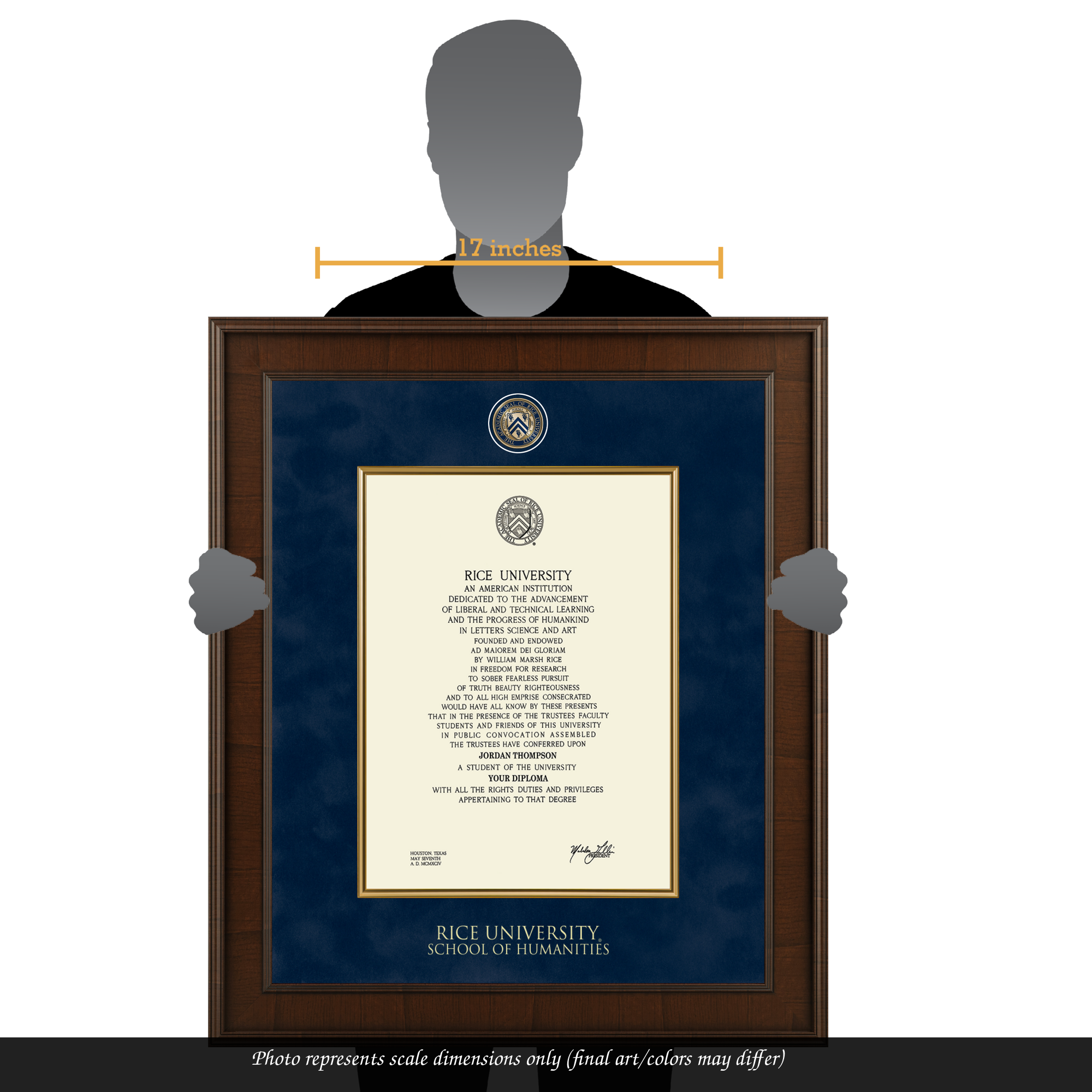コレクション diploma Presidential Masterpiece Diploma Frame in Madison Rice University