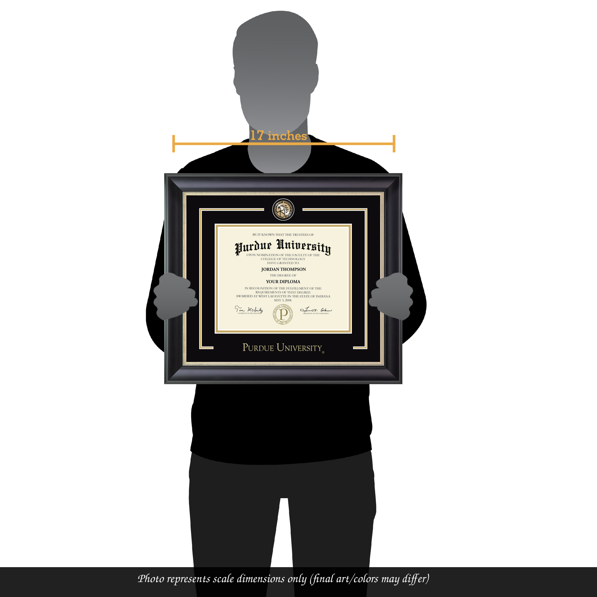 コレクション diploma Showcase Edition Diploma Frame in Noir Purdue University - Item