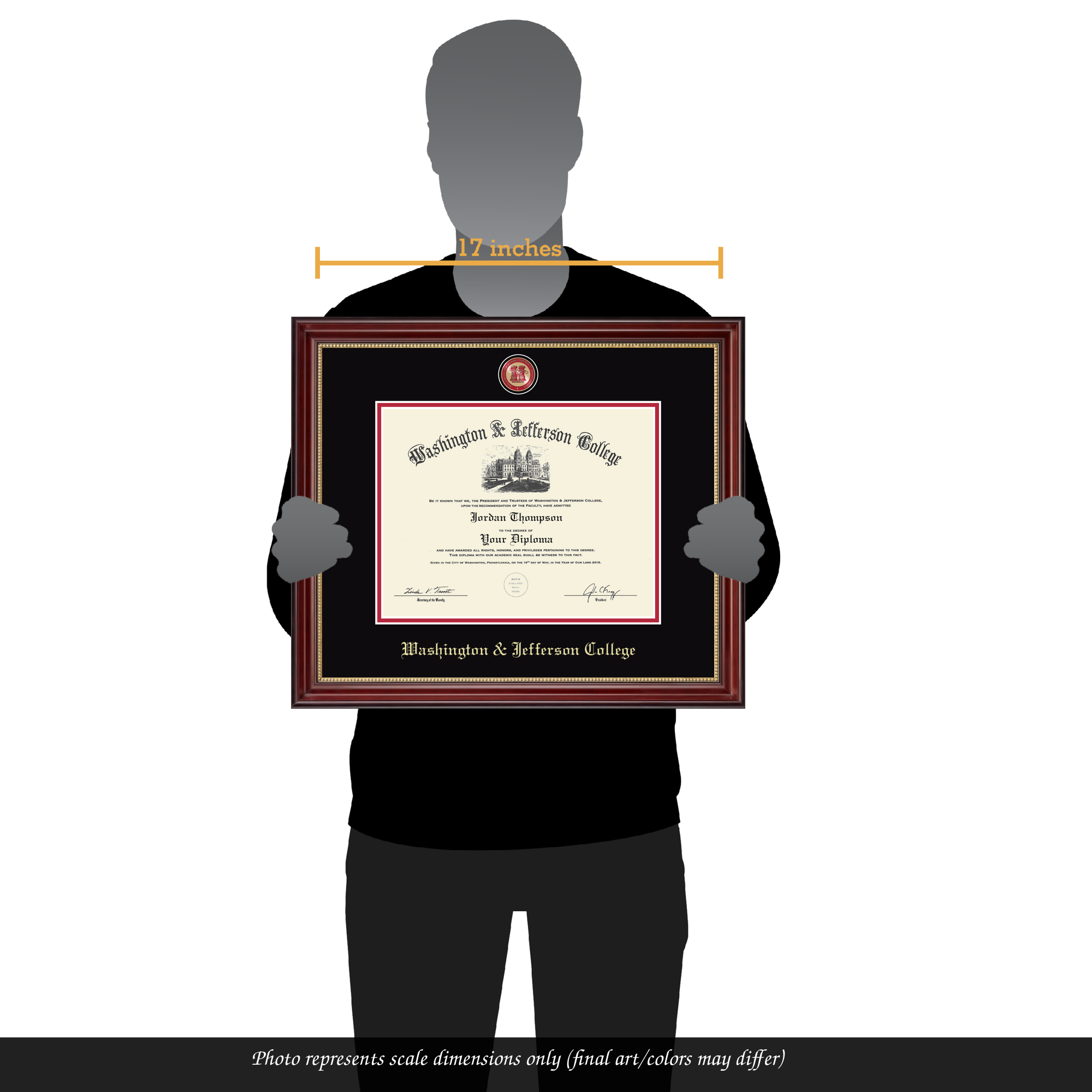 Masterpiece Medallion Diploma Frame in Kensington Gold Washington