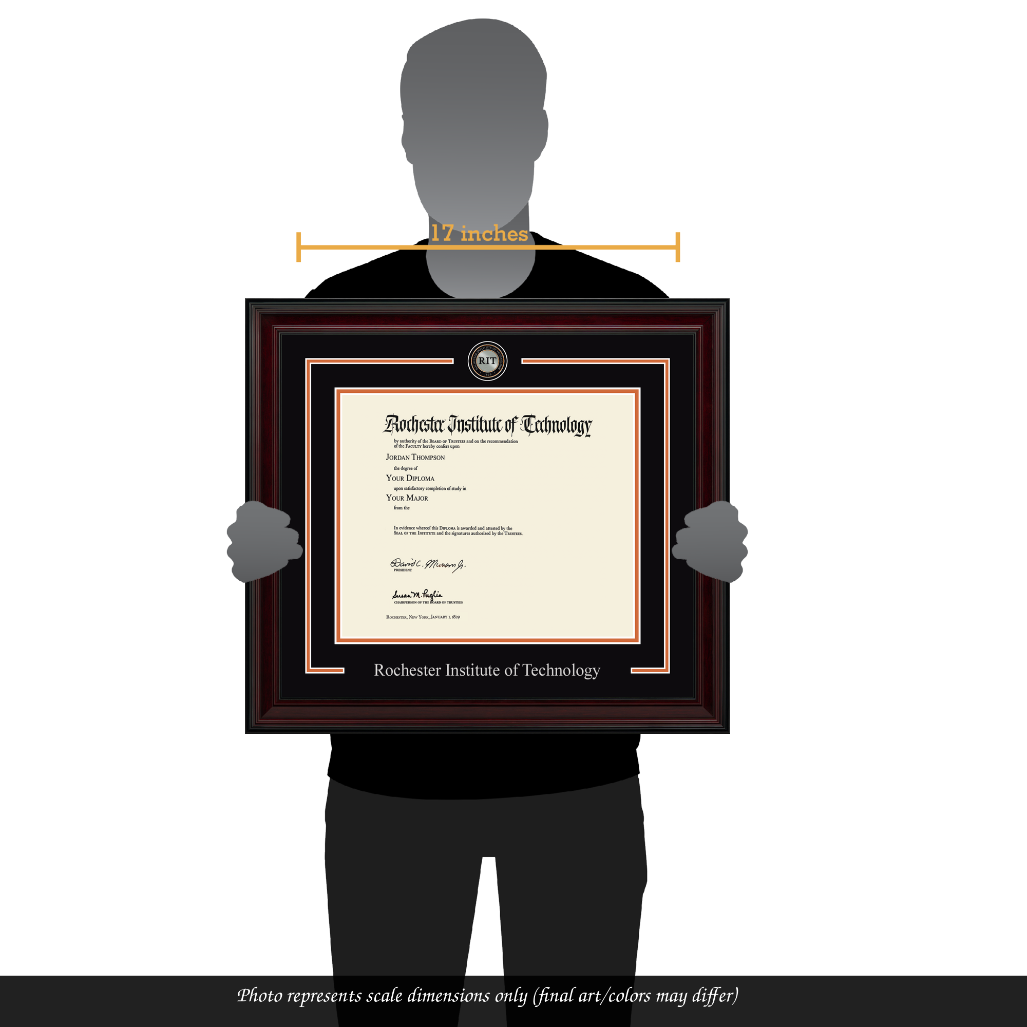 Showcase Edition Diploma Frame in Encore Rochester Institute of