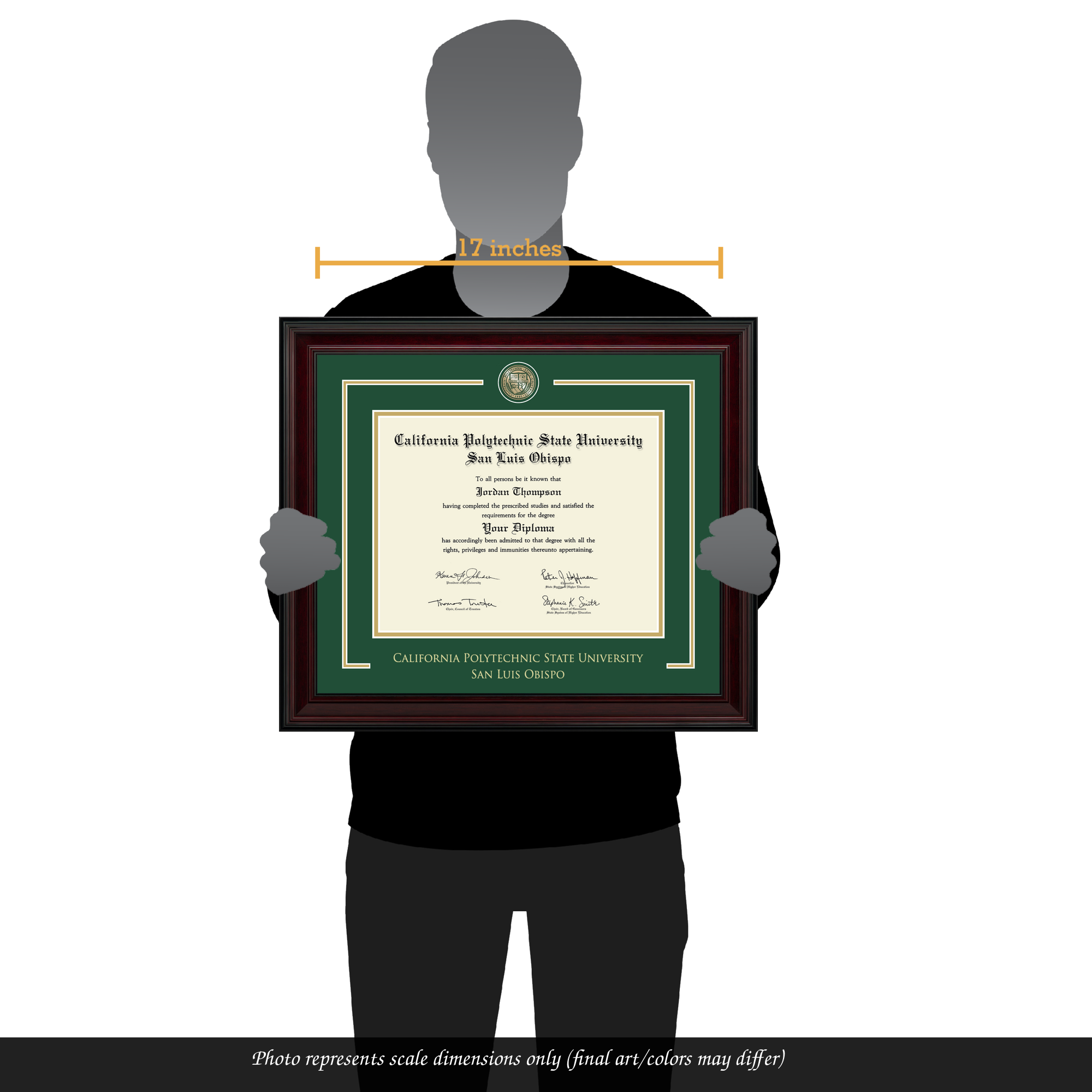 Showcase Edition Diploma Frame in Encore Cal Poly San Luis Obispo