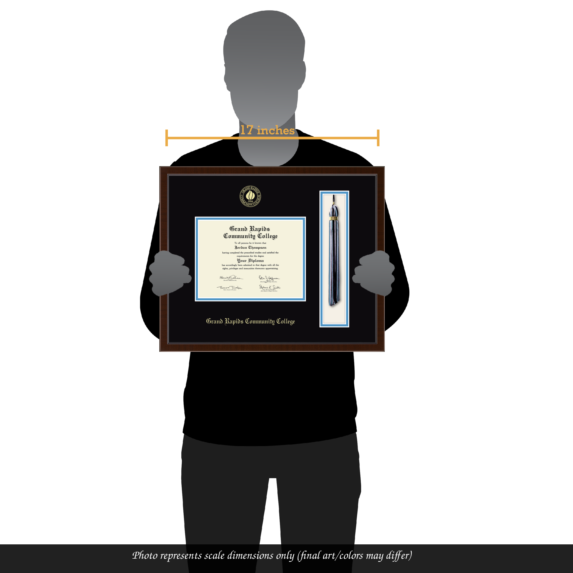Tassel & Cord Diploma Frame in Delta Grand Rapids Community