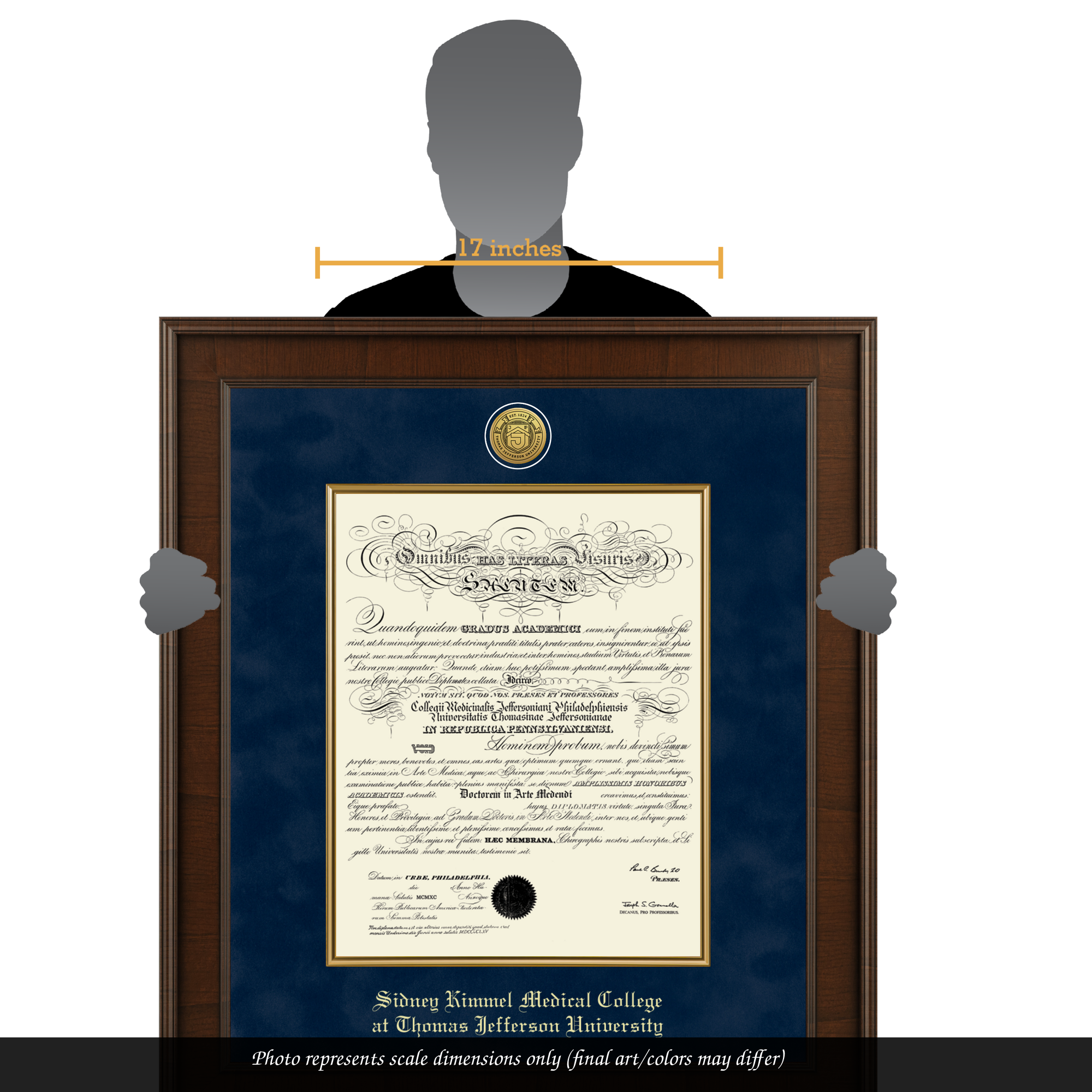 Presidential Gold Engraved Diploma Frame in Madison Thomas