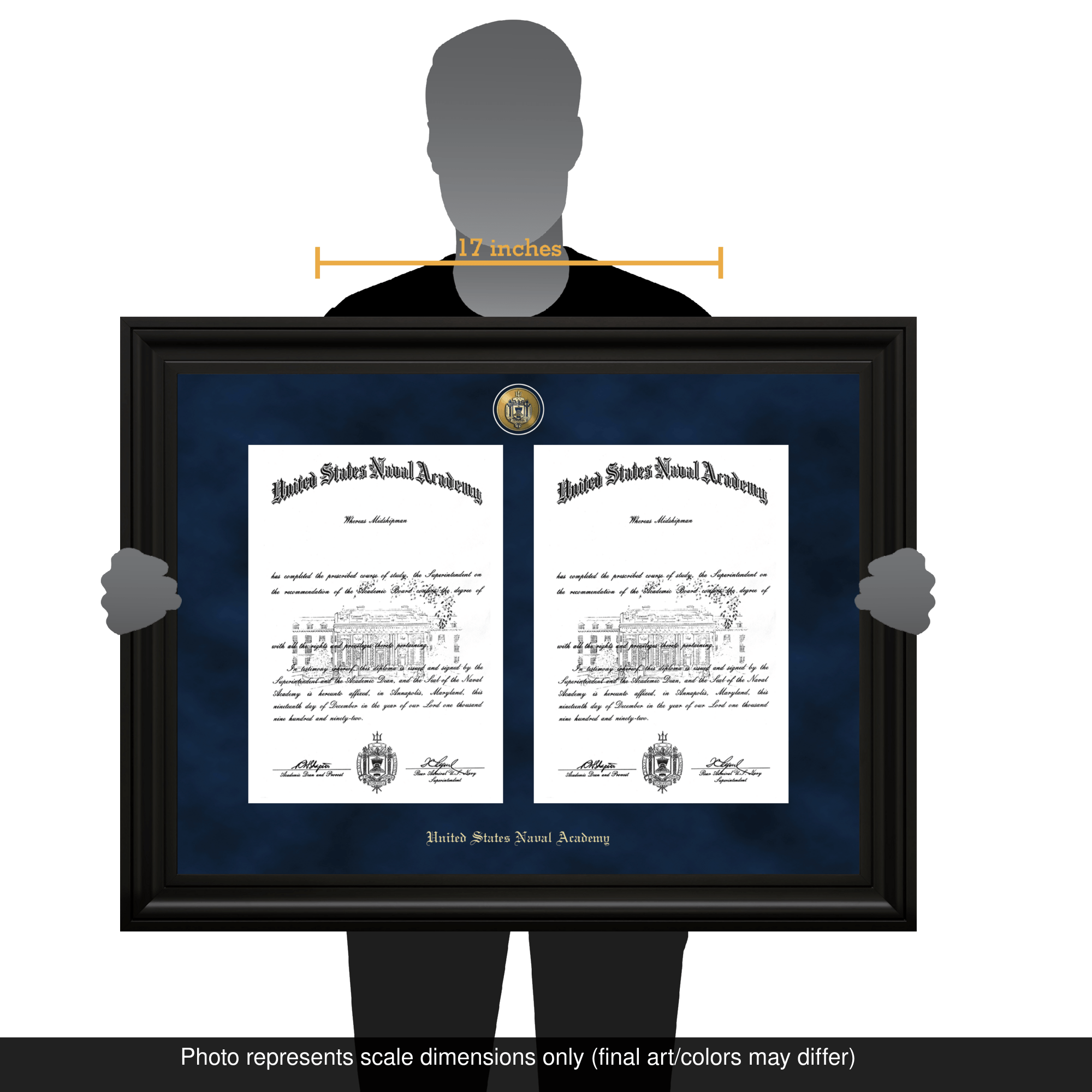 Presidential Masterpiece Double Diploma Frame in Washington United