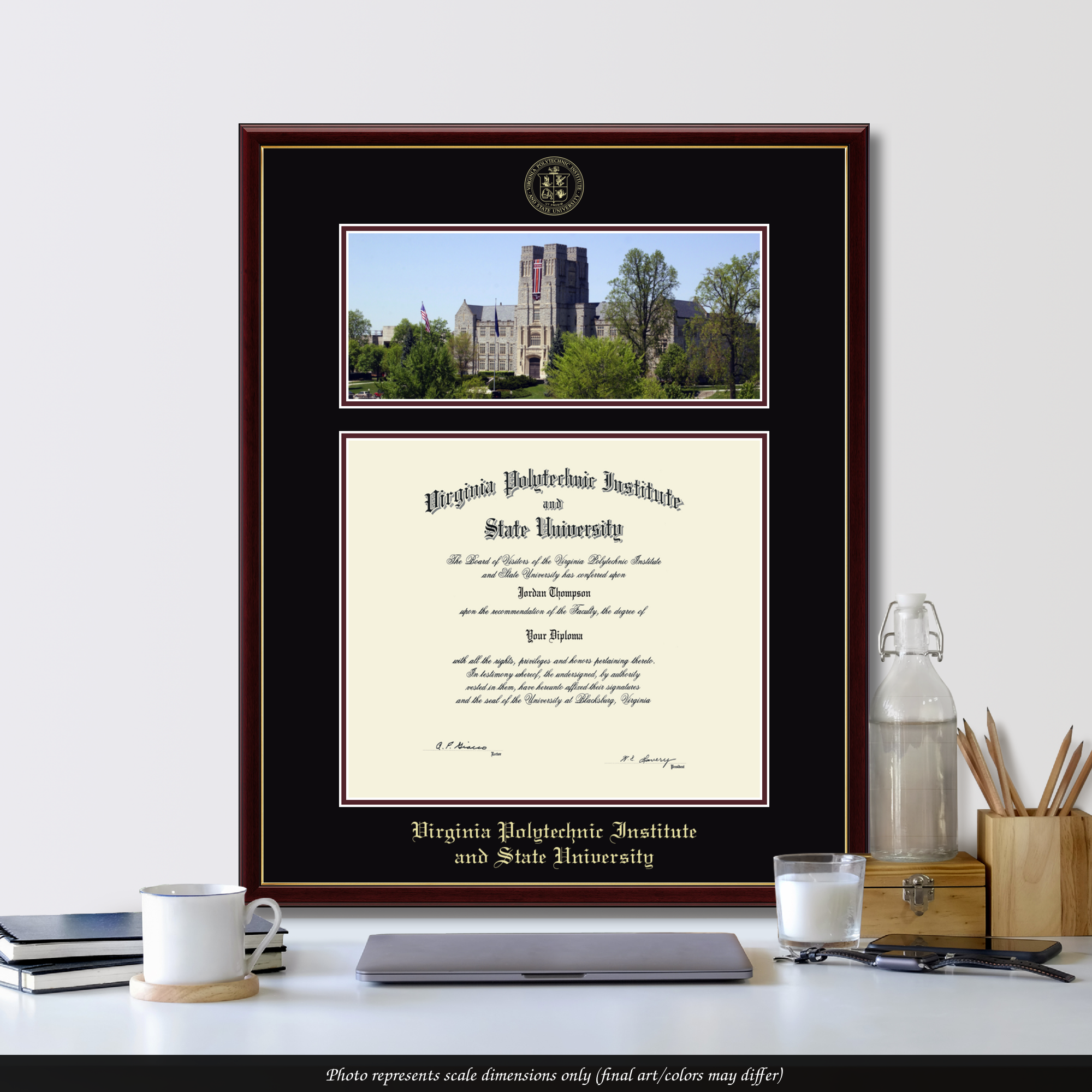 Campus Scene Edition Diploma Frame in Galleria Virginia Tech