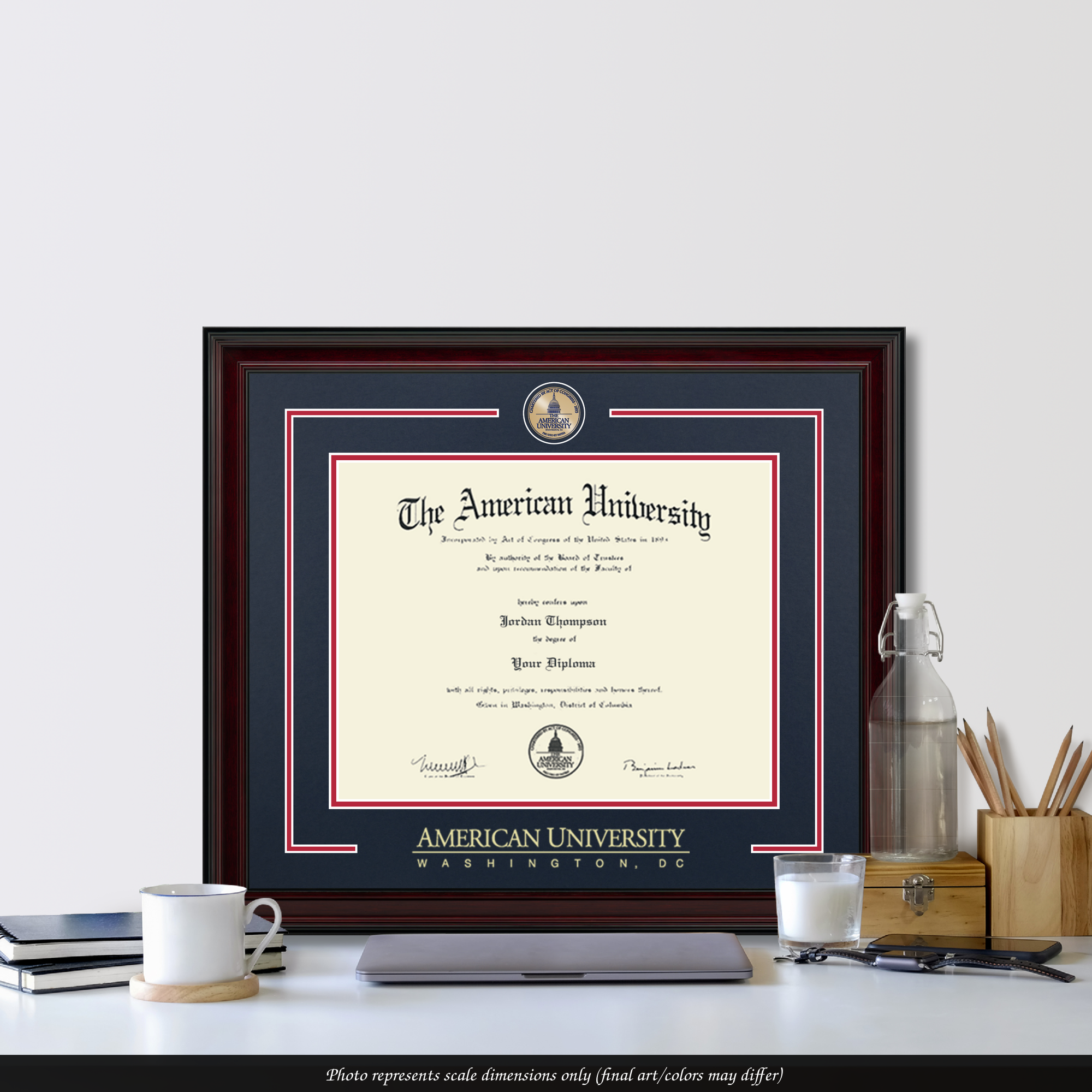 Showcase Edition Diploma Frame in Encore American University