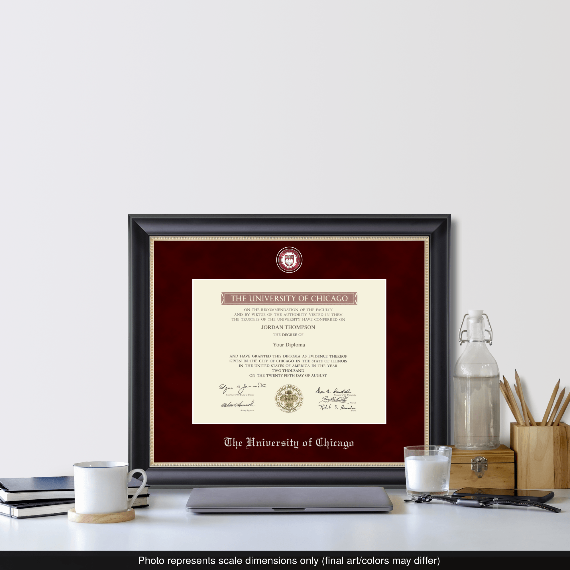 Regal Edition Diploma Frame in Noir University of Chicago - Item