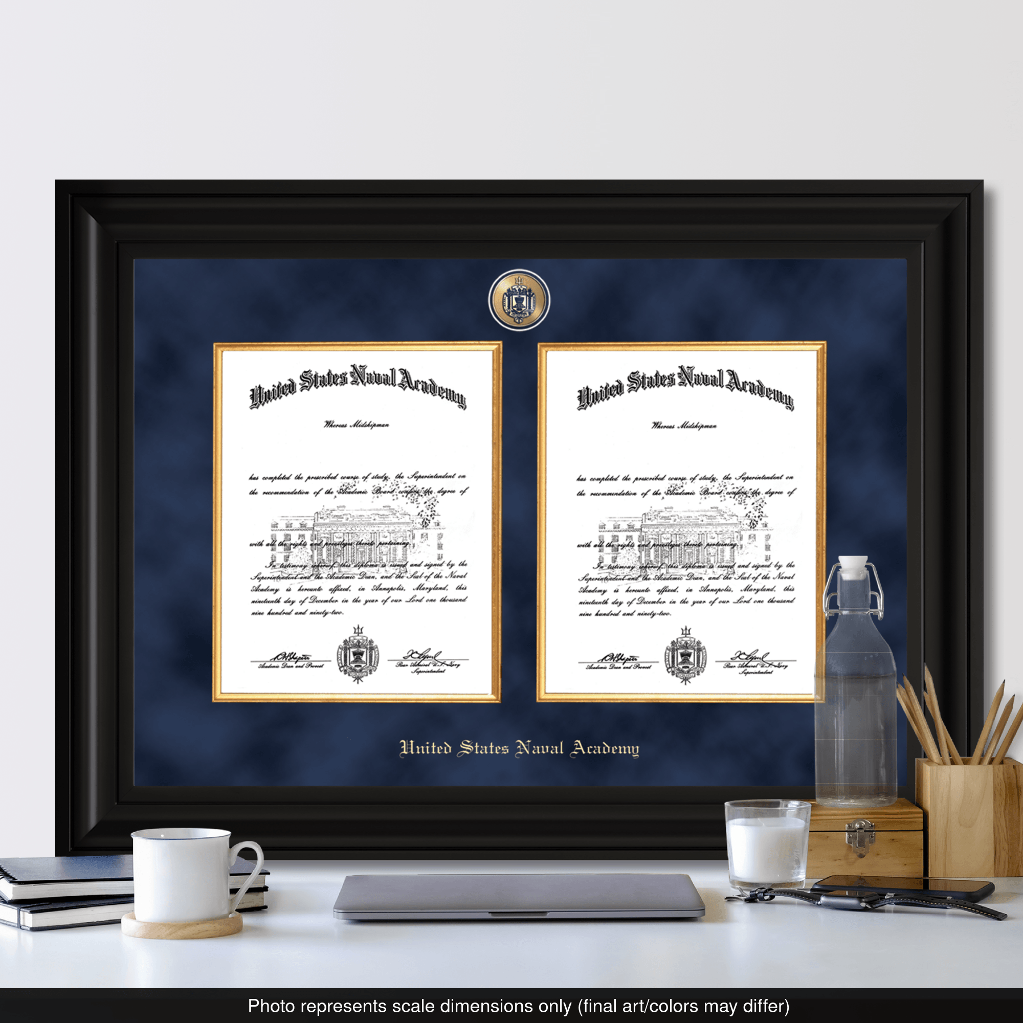 Presidential Masterpiece Double Diploma Frame in Washington United