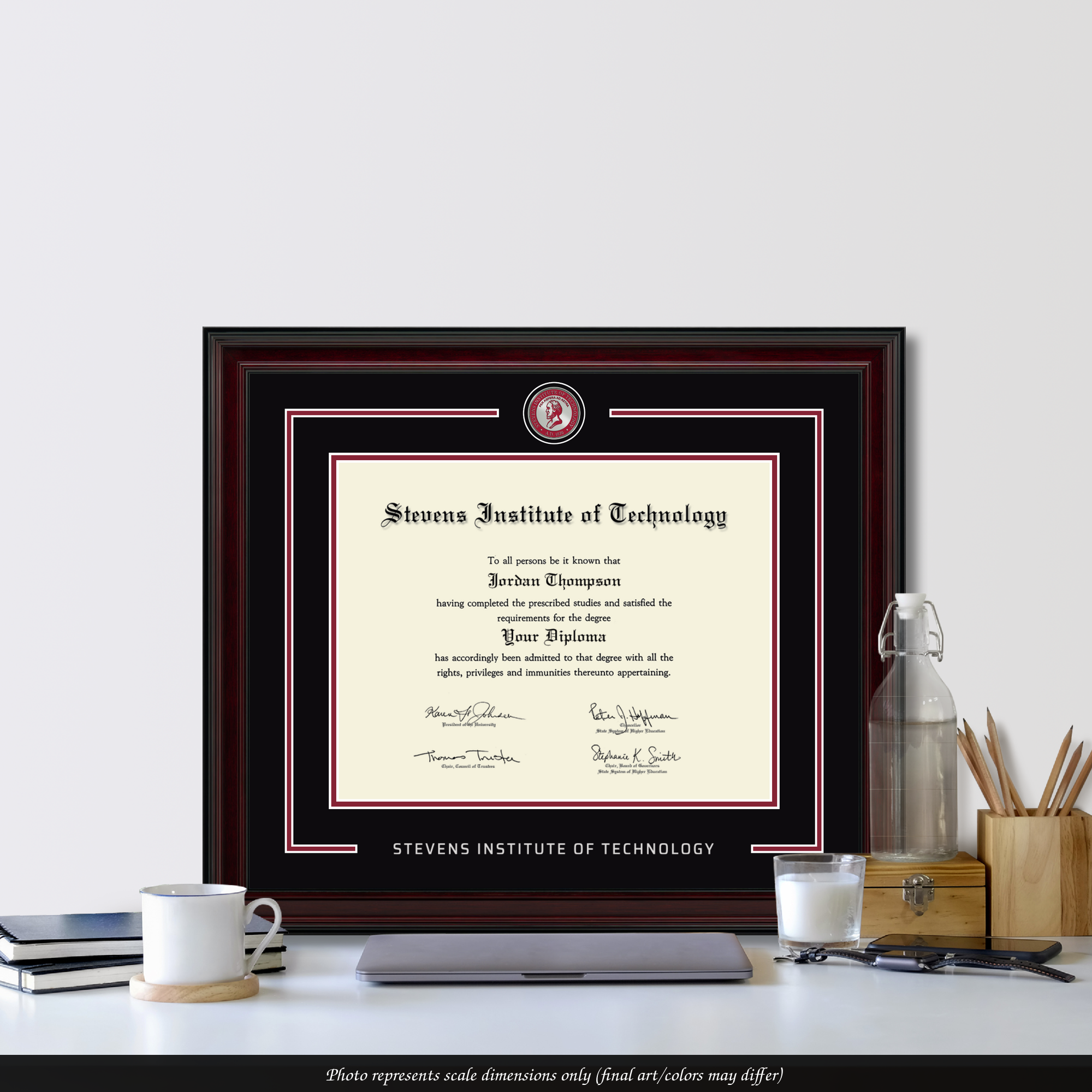 Showcase Diploma Frame in Encore Stevens Institute of Technology