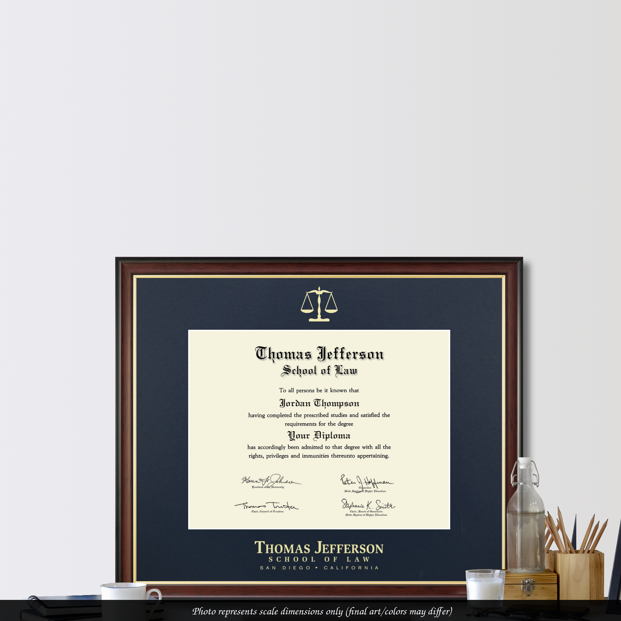 りまさま ＳＥＧ　高2 EFクラス Ⅰ期〜Ⅳ期テキストと板書、高1分のプリント Gold Embossed Diploma Frame in Studio Gold Thomas Jefferson School