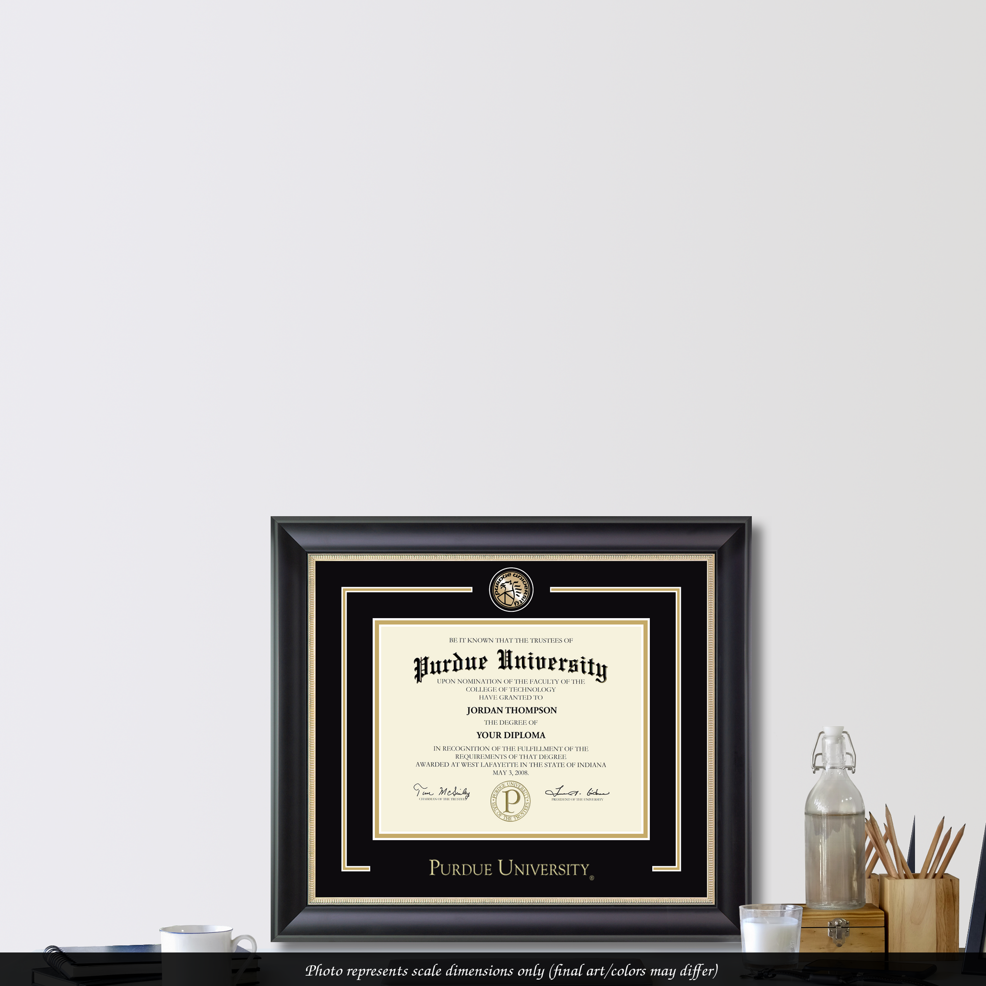 Showcase Edition Diploma Frame in Noir Purdue University - Item