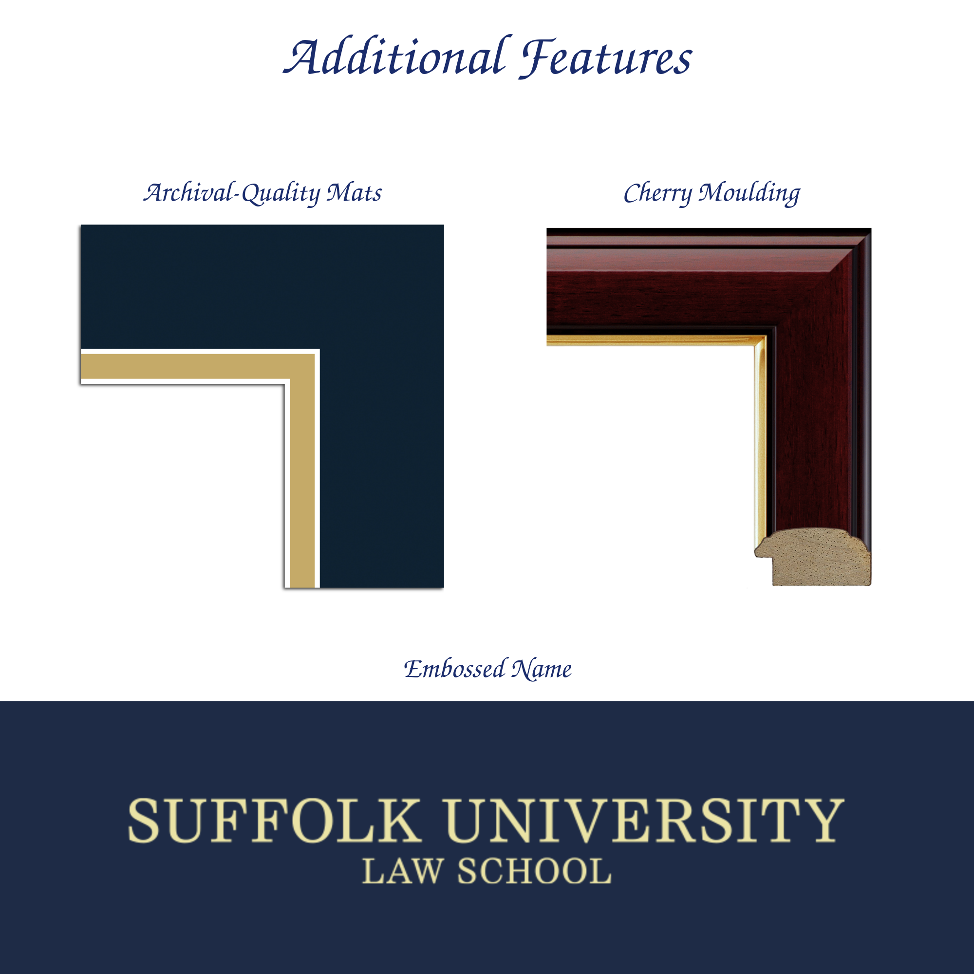 新品 - 卒業証明書とフォトフレーム（ロンドン大学から購入） Pre-2023- Gold Embossed Diploma Frame in Gallery Suffolk