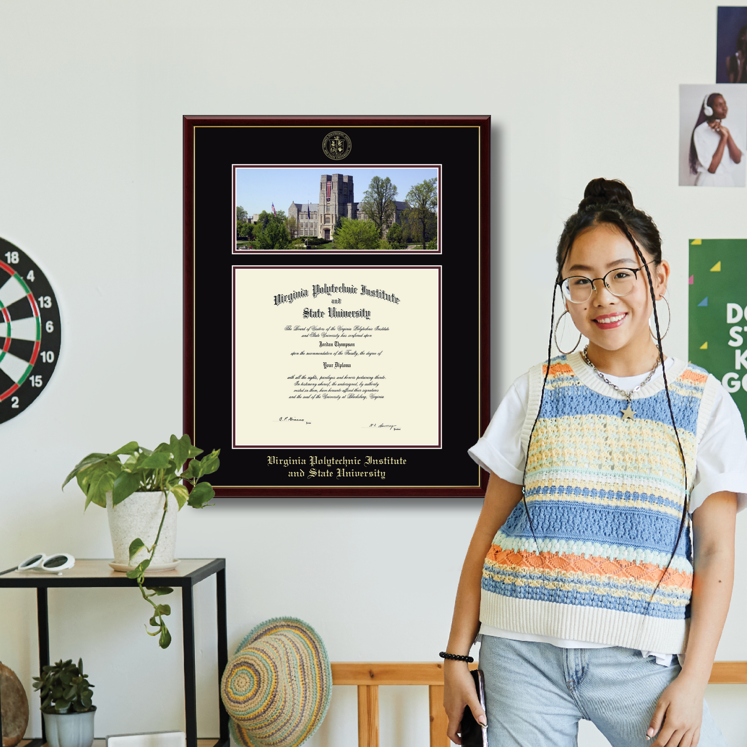 Campus Scene Edition Diploma Frame in Galleria Virginia Tech