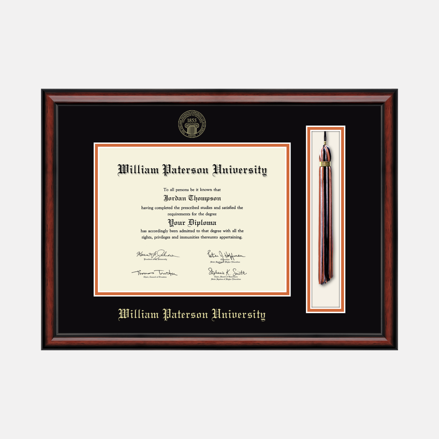 Tassel & Cord Diploma Frame in Southport William Paterson