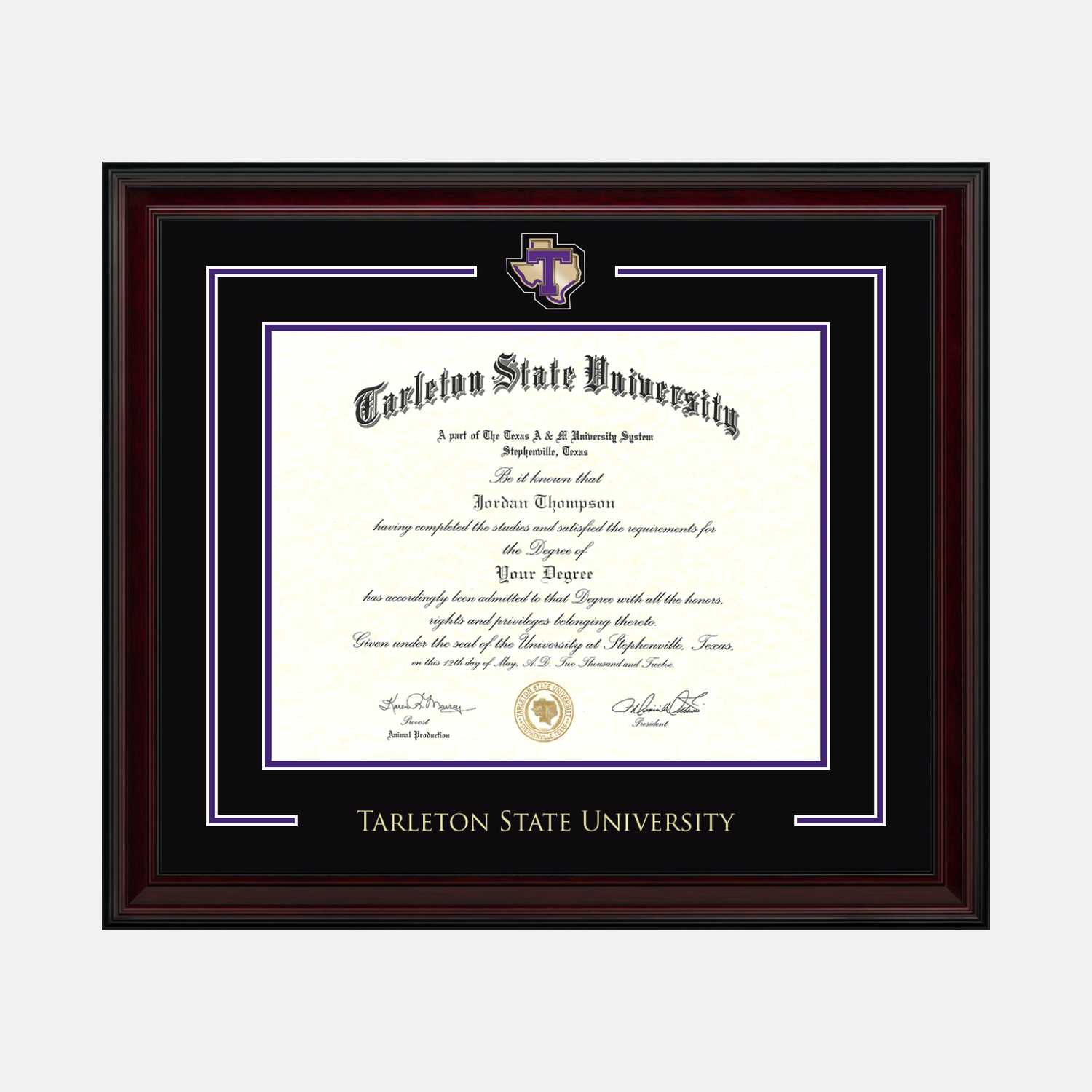 コレクション diploma Showcase Edition Diploma Frame in Encore Tarleton State University