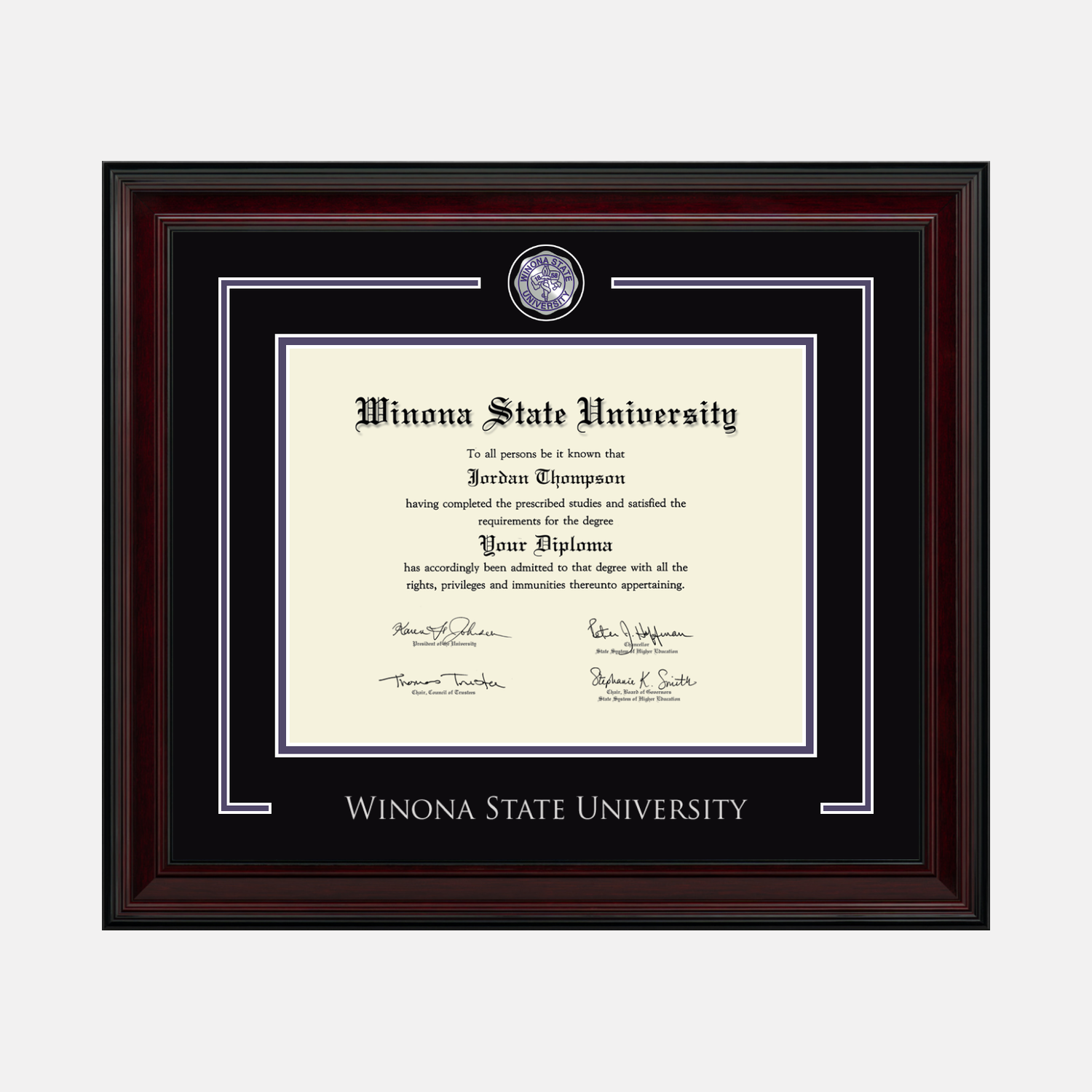 コレクション diploma Showcase Edition Diploma Frame in Encore Winona State University
